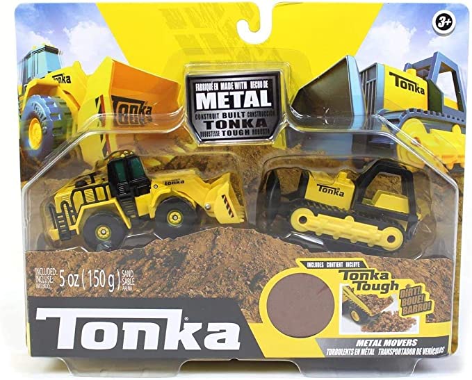 Tonka Metal Movers Bulldozer & Front Loader