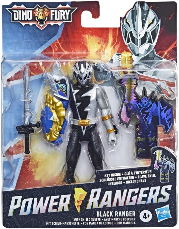 Power Rangers Dino Fury Figure Black Ranger