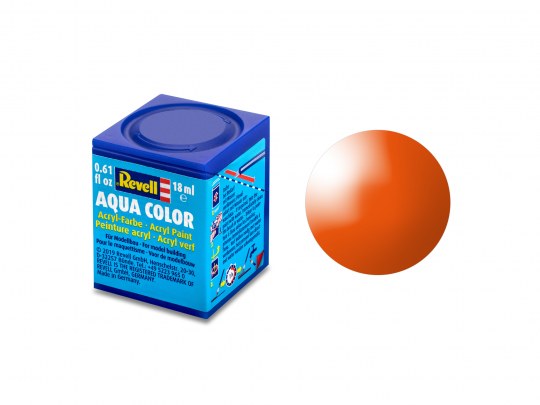 Gloss Orange (RAL 2004)Aqua Color Acrylic 18ml