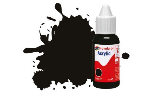 Humbrol Acrylic 85 Black - Satin