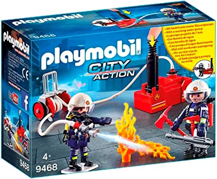 Playmobil Fire Water Pump & Fire Fighters