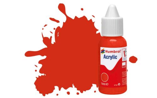 Humbrol Acrylic 174 Signal Red - Satin