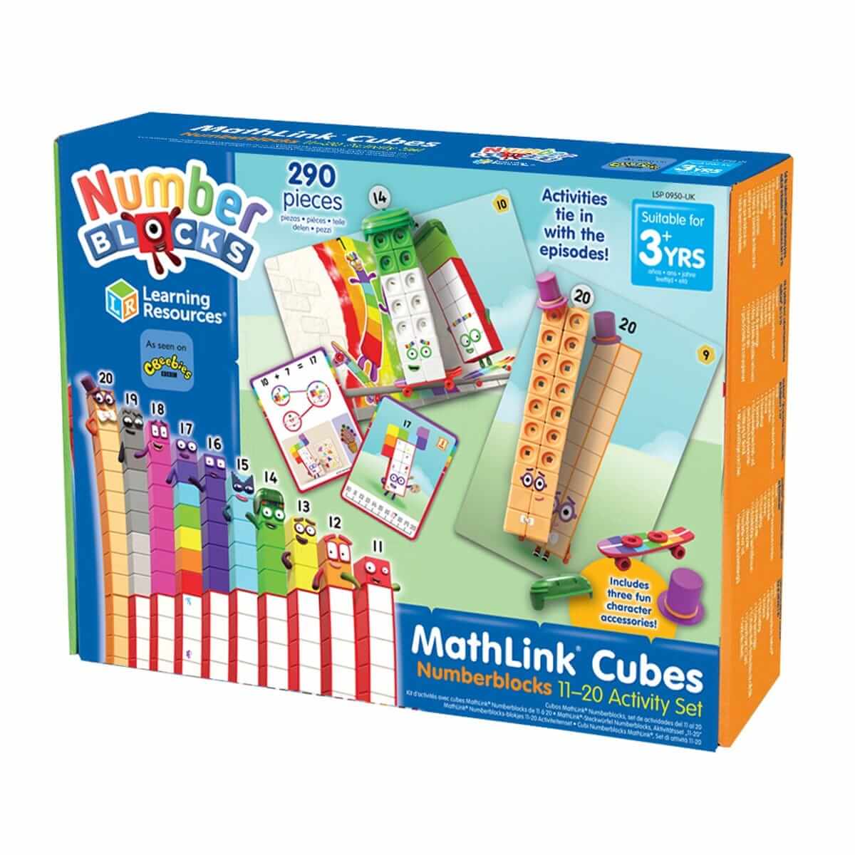 Numberblocks Mathlink Cubes 11-20 Activity Set