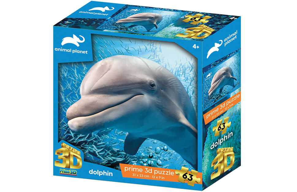 Dolphin 63 Piece 3D Jigsaw Puzzle