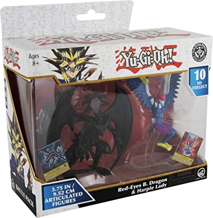 YU-GI-OH 10cm Double Pack Red Eyes & Harpie Lady