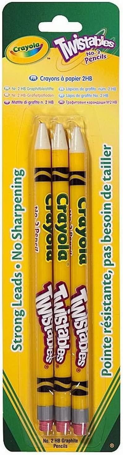 Crayola 3 Twistables Graphite Pencil