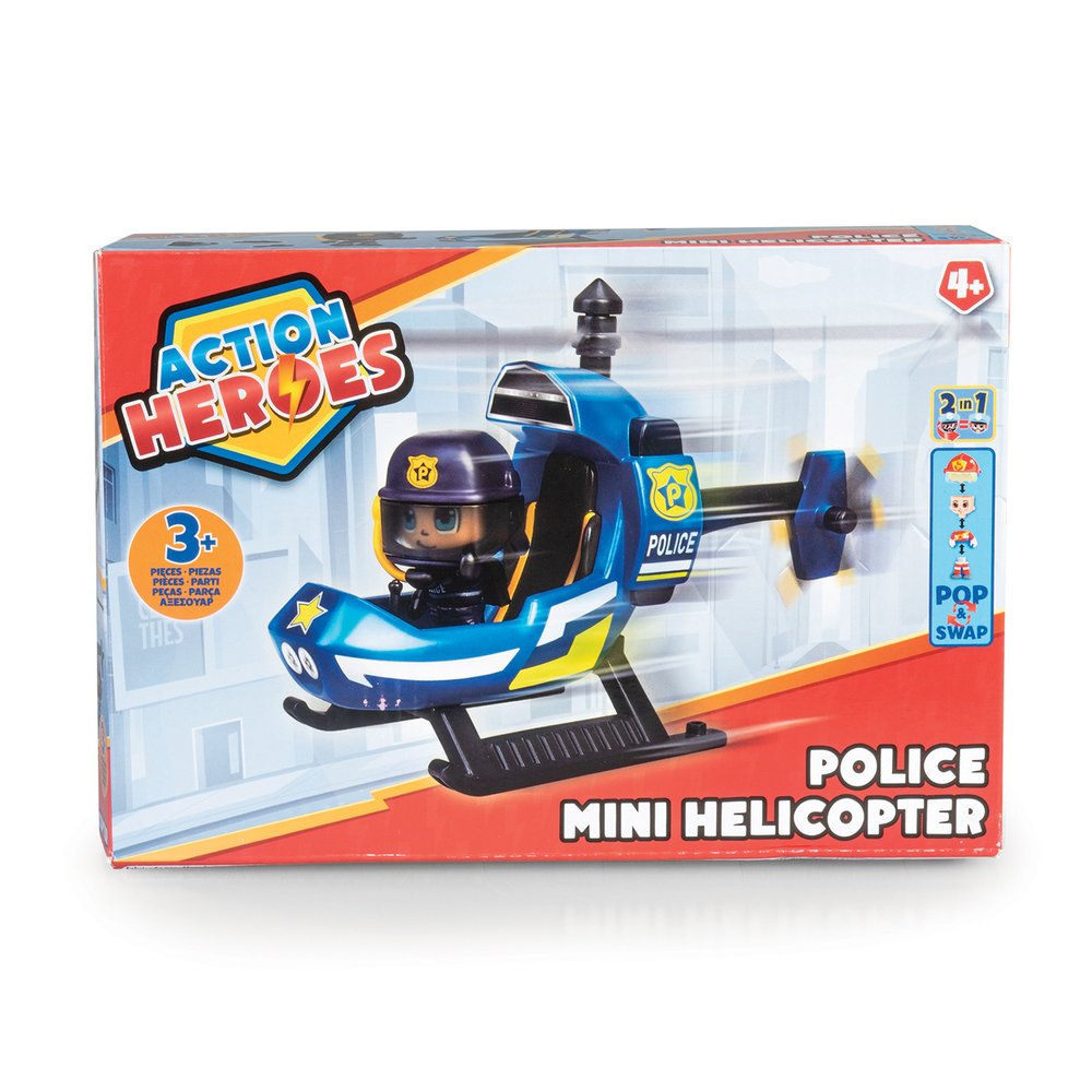 Action Heroes Police Mini Helicopter