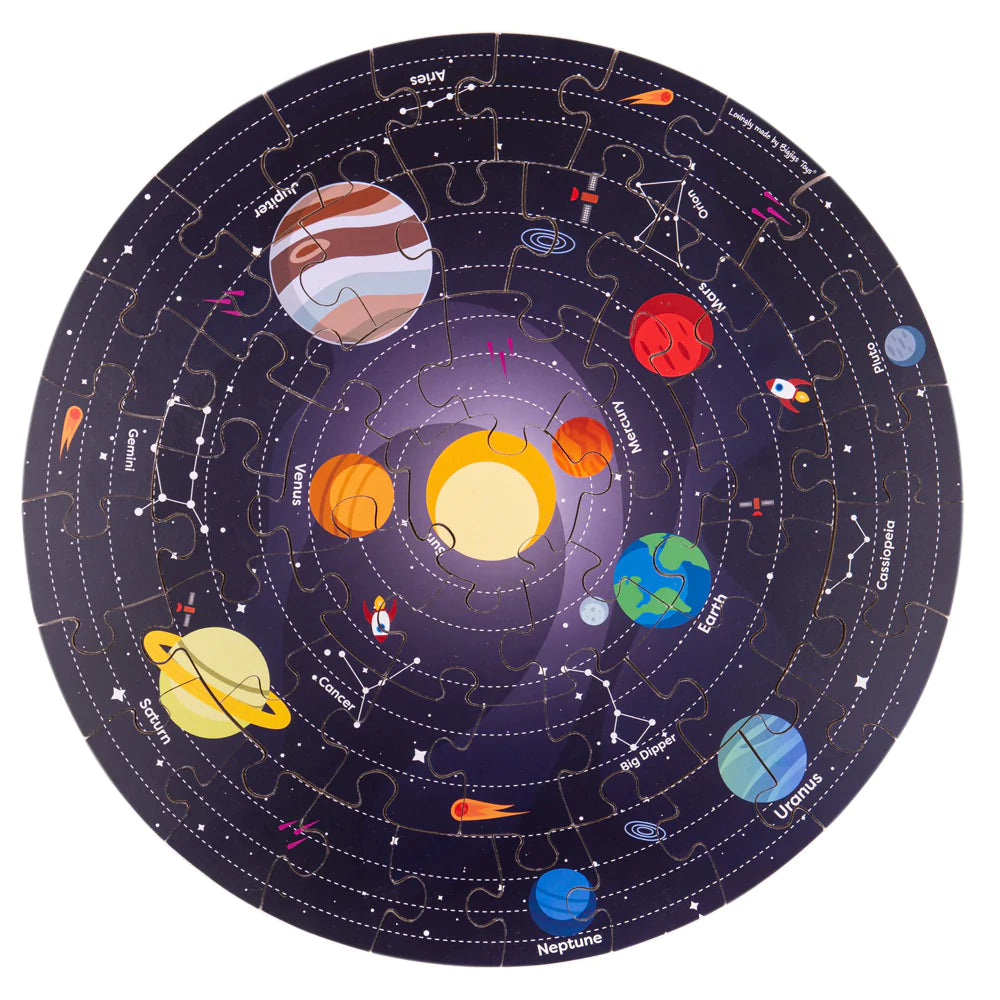 The Solar System Floor Puzzle