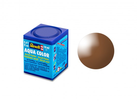 Gloss Mud Brown(RAL 8003)Aqua Color Acrylic 18ml
