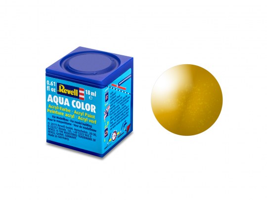 Metallic Brass Aqua Color Acrylic 18ml