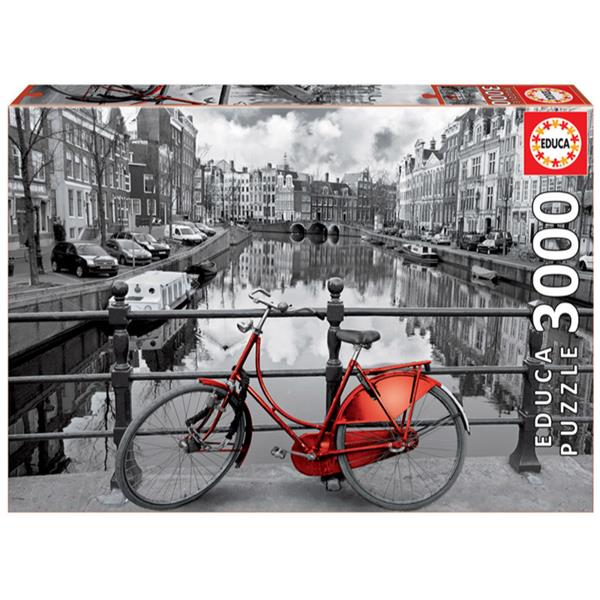 Amsterdam Bicycle & Canal 3000 Piece Jigsaw