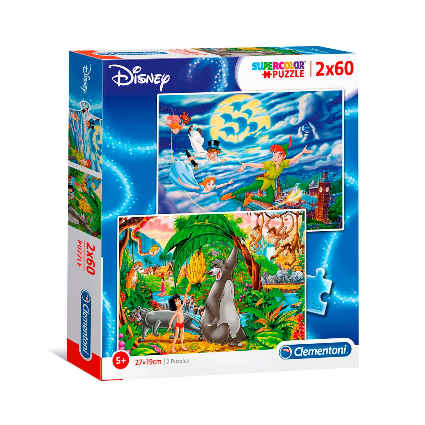 Peter Pan + Jungle Book Puzzle 2X60