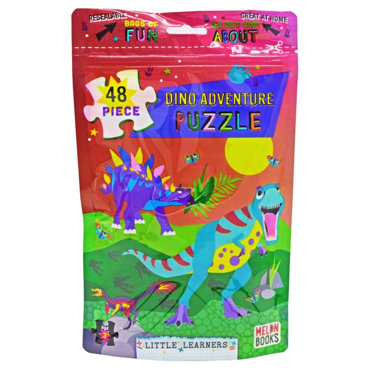 Dino Adventure 48 Piece Puzzle Bag