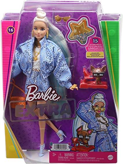 Barbie Extra Doll 16 in Denim Two Piece