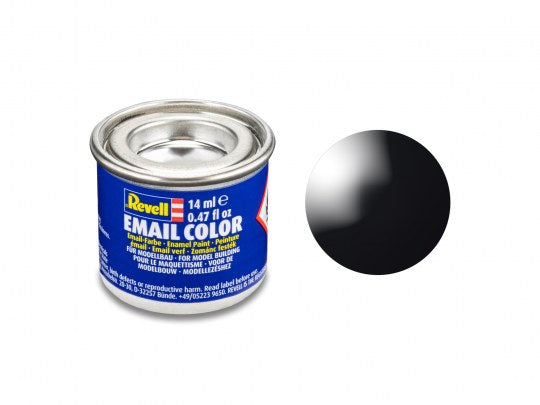Gloss Black (RAL 9005) Color Enamel 14ml