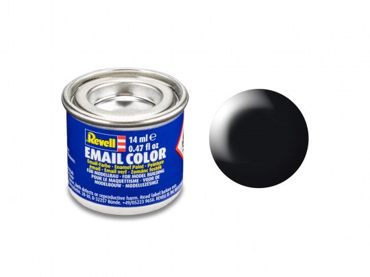 Silk Black (RAL 9005) Color Enamel 14ml