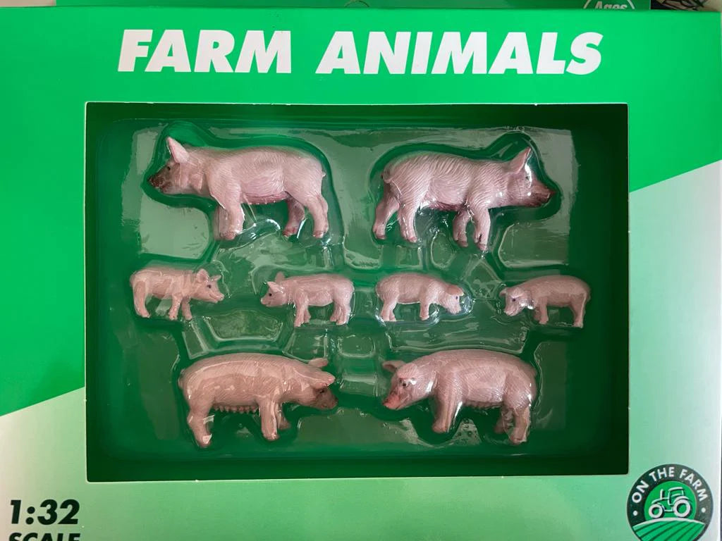 On the Farm Pigs & Piglets Set 1:32