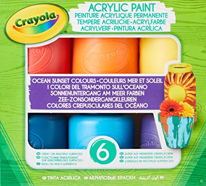Crayola Acrylic Paint 6 Pot Set