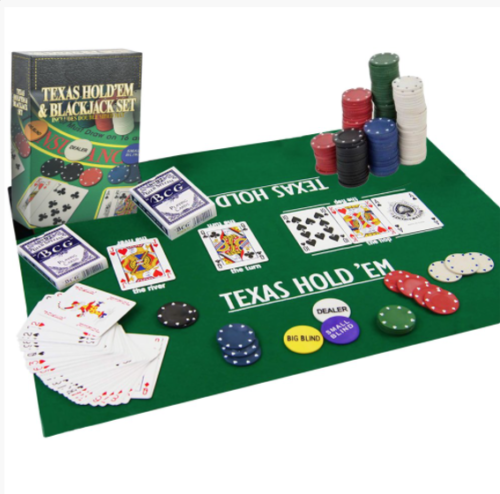 Texas Hold Em Poker & Blackjack Set