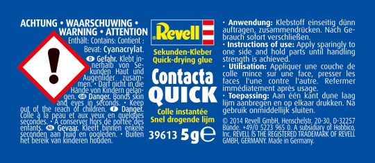 Revell Contacta Quick Fast-Set