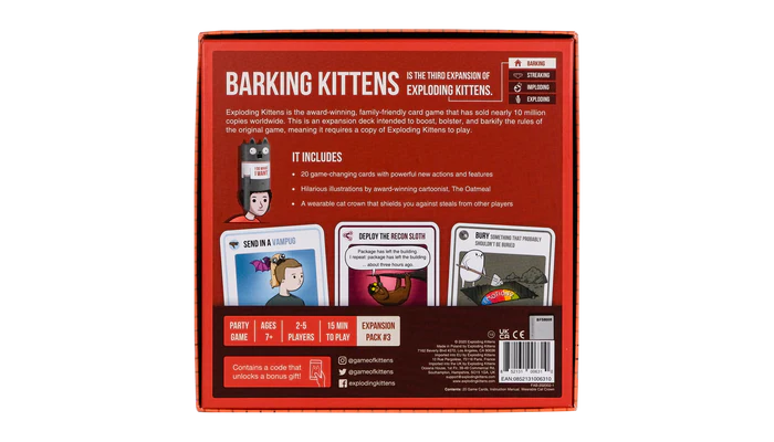 Barking Kittens: Exploding Kittens Expansion Pack
