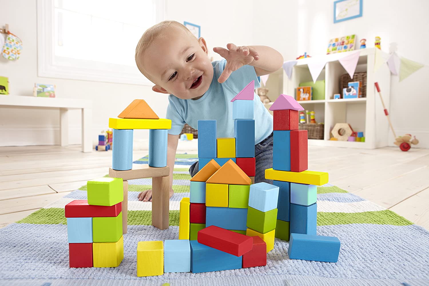 Hape Wonderful Beech Wood Blocks