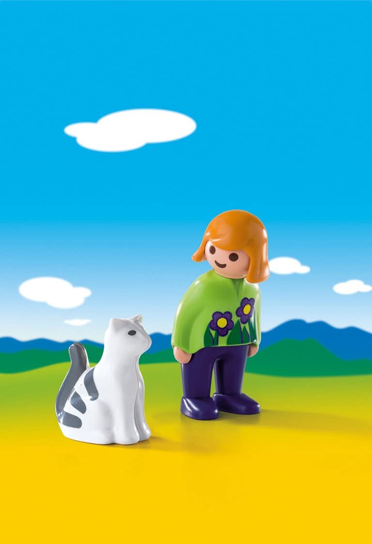 Playmobil 123 Woman With Cat