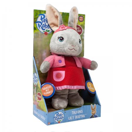 Peter Rabbit Talking Lily Bobtail Soft Toy