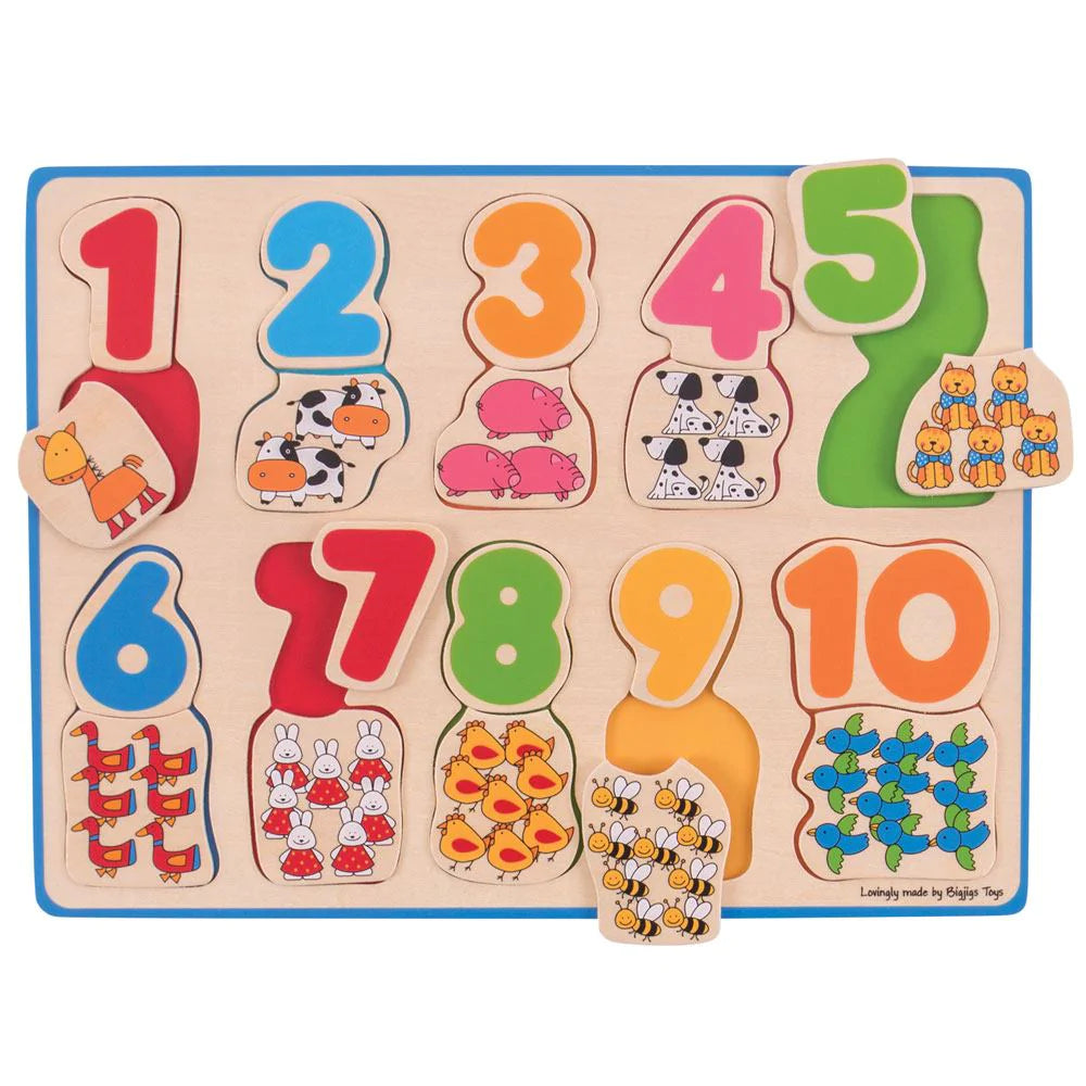 Numbers & colours Matching Puzzle