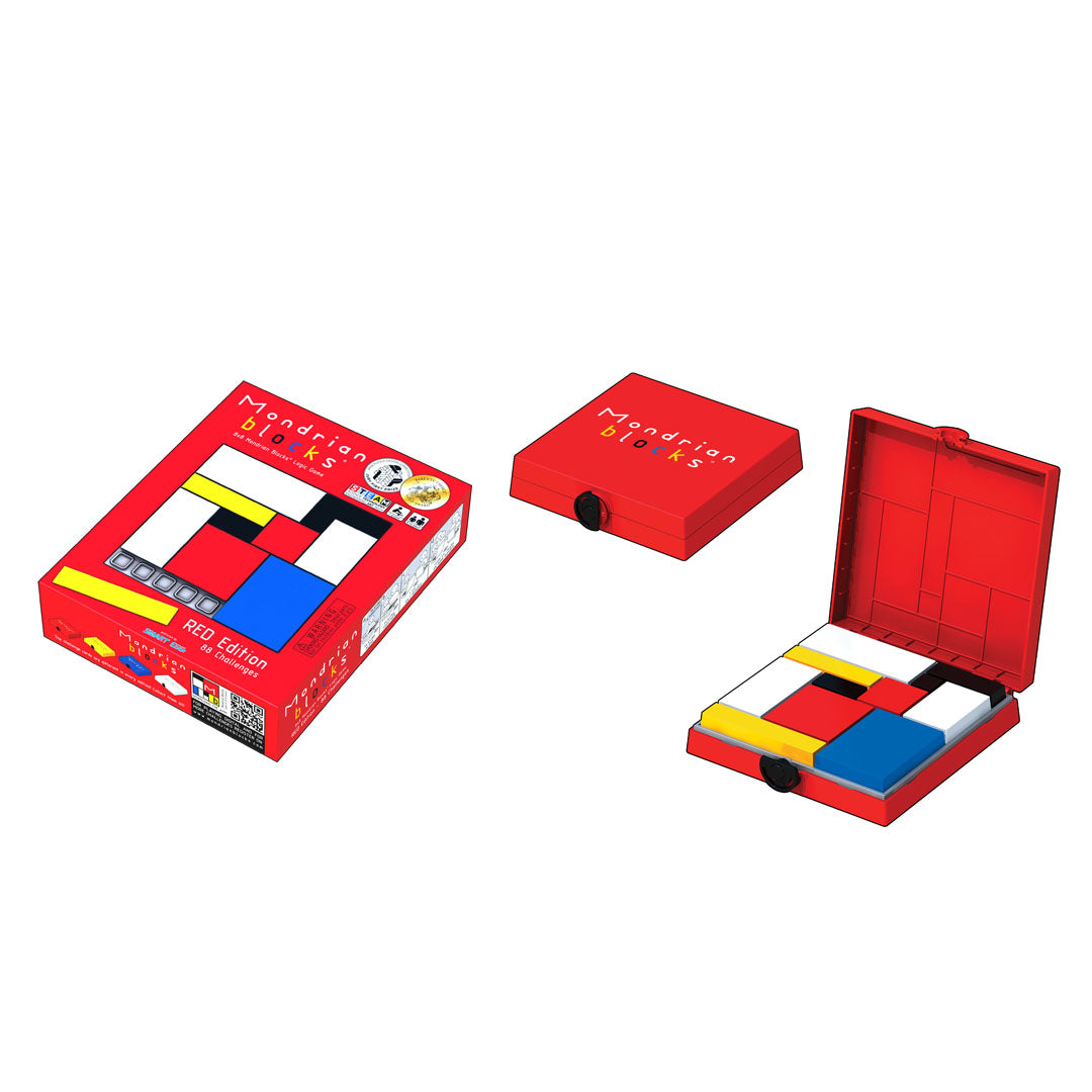 Mondrian Red Blocks