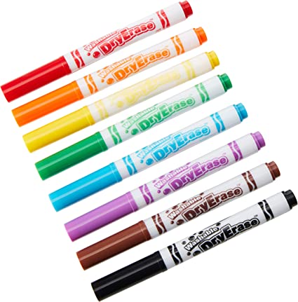 Crayola Washable Dry-Erase Markers Assorted Colors