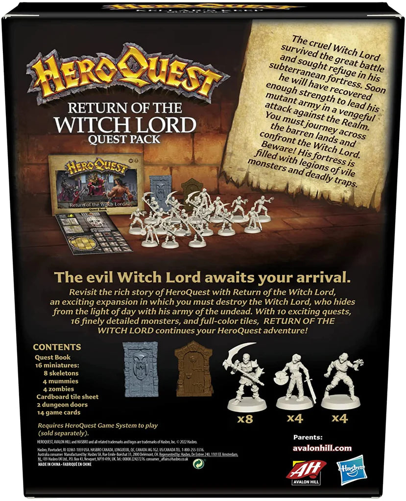 Heroquest Expansion Return Of Witchlord