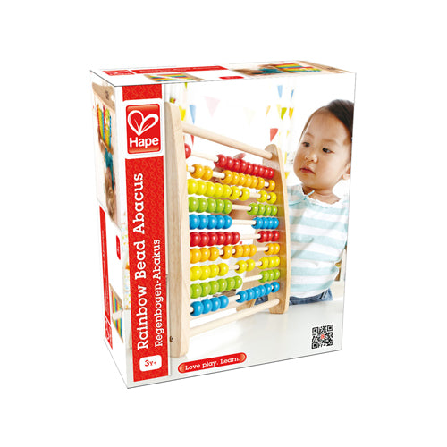 Hape Rainbow Bead Wooden Abacus