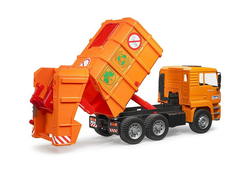 Bruder MAN TGA Orange Refuse Truck