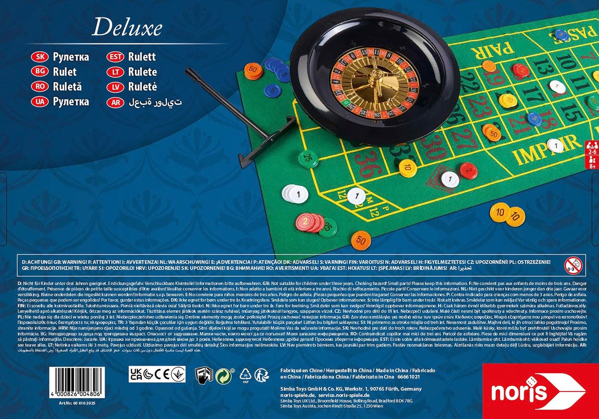 Delux Roulette Set 25cm Wheel