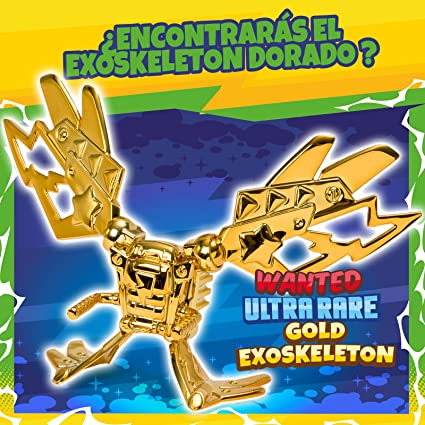 SuperThings Neon Power Special Super Rare Gold Pack 10 - Pack Avec Figurine Or Surprise Et 10 Super Objets