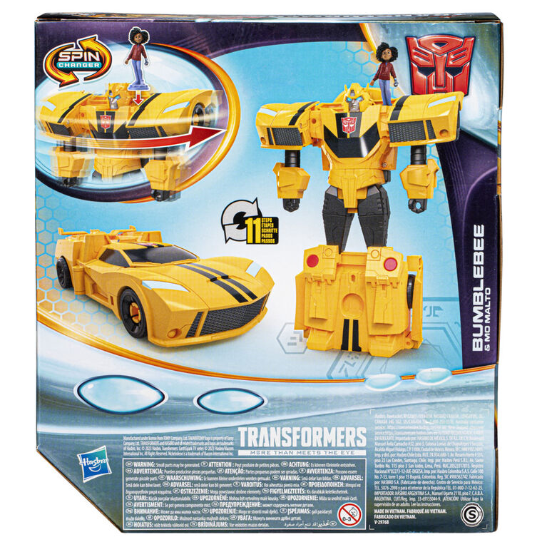 Transformers Earthspark Spinchanger Bumble Bee