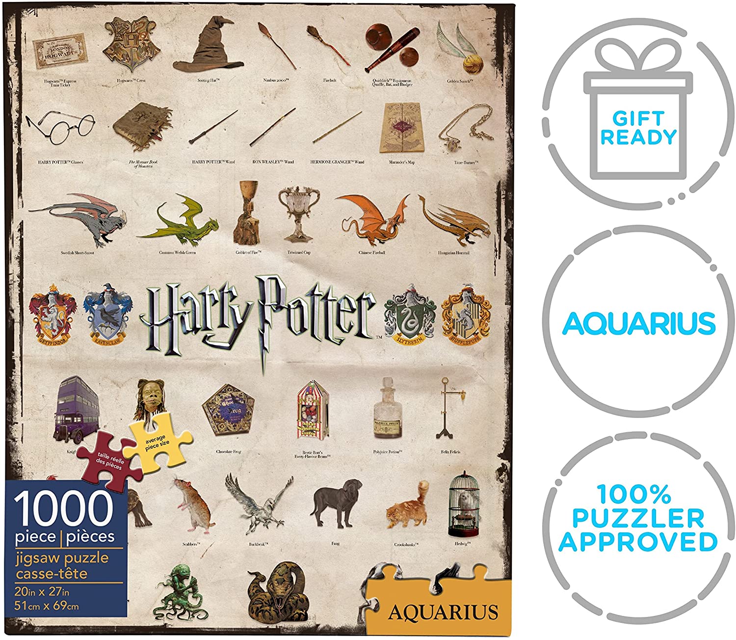 Aquarius Puzzles Harry Potter Movie Posters Collage 1000 Piece Jigsaw Puzzle