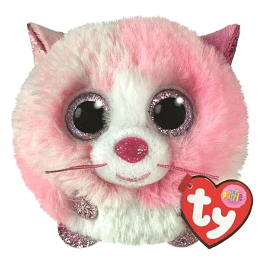 Tia Pink Cat - TY Beanie Balls-