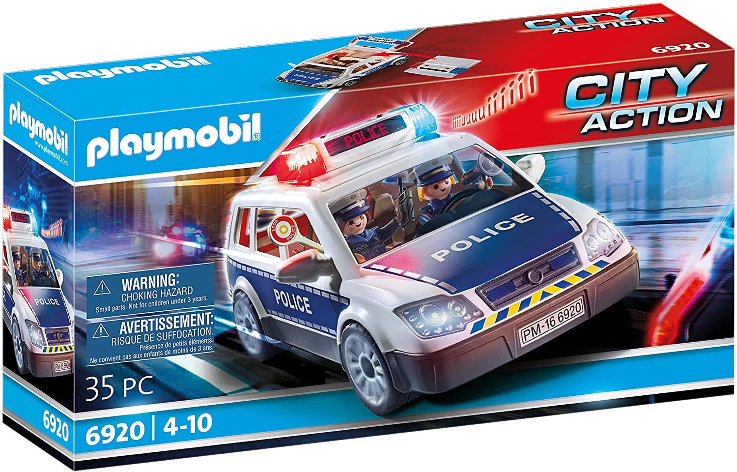 Playmobil Squad Car With Lights