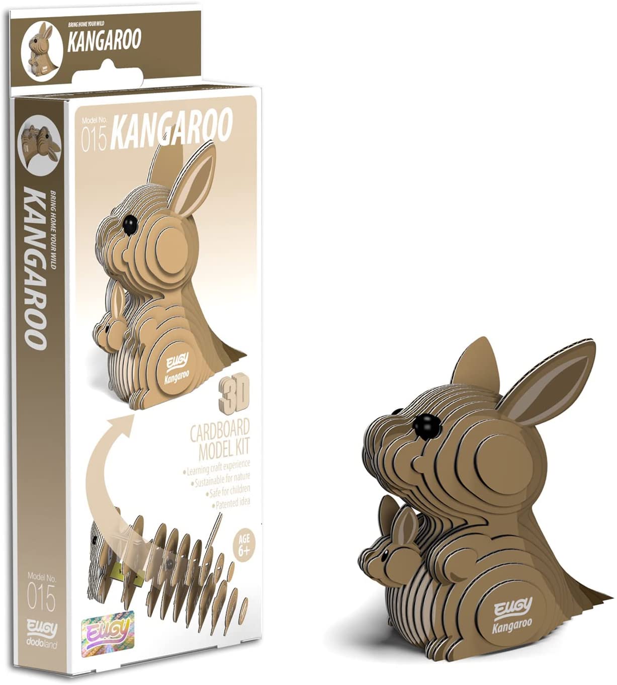 EUGY Kangaroo 3D Puzzle