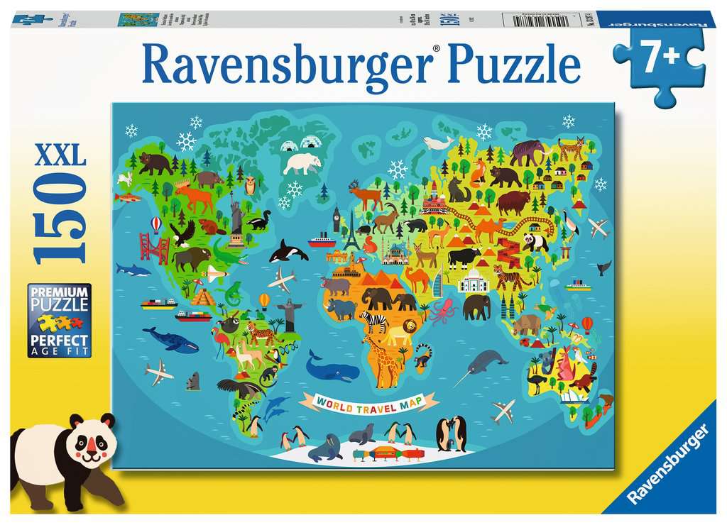 Ravensburger Animal World Map XXL 150 piece Jigsaw