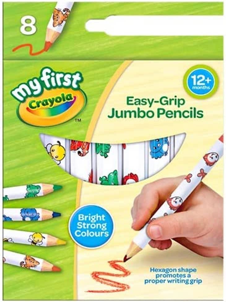 Crayola 8 My FirstEasy Grip Crayola Jumbo Pencils