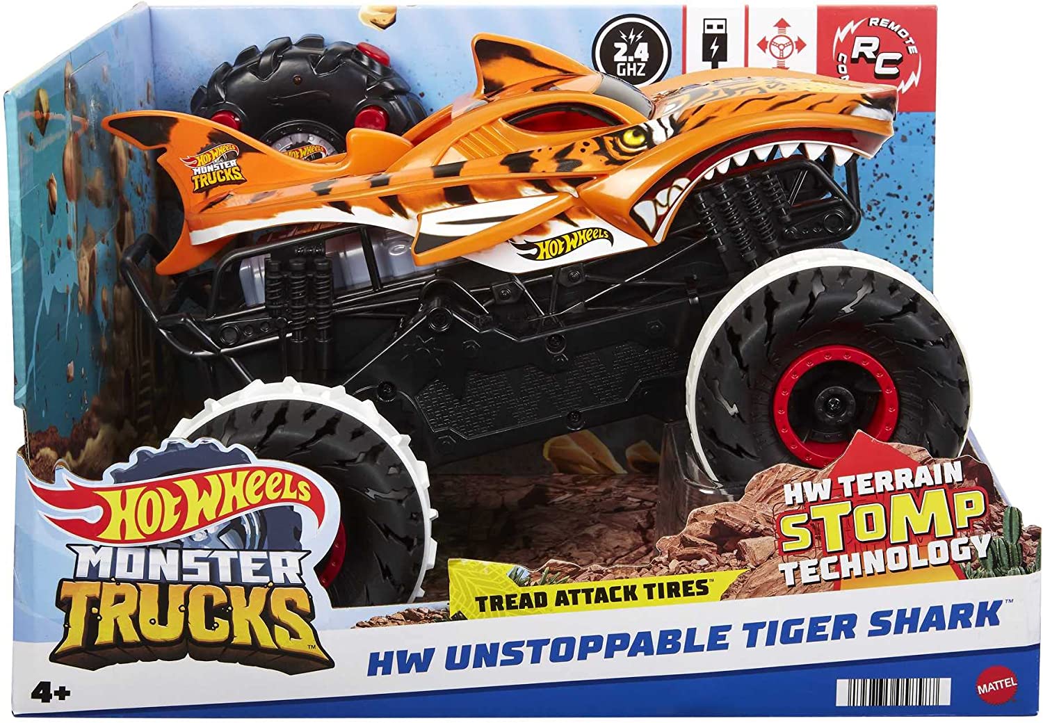 Hot Wheels Monster Trucks Unstoppable Tiger Shark