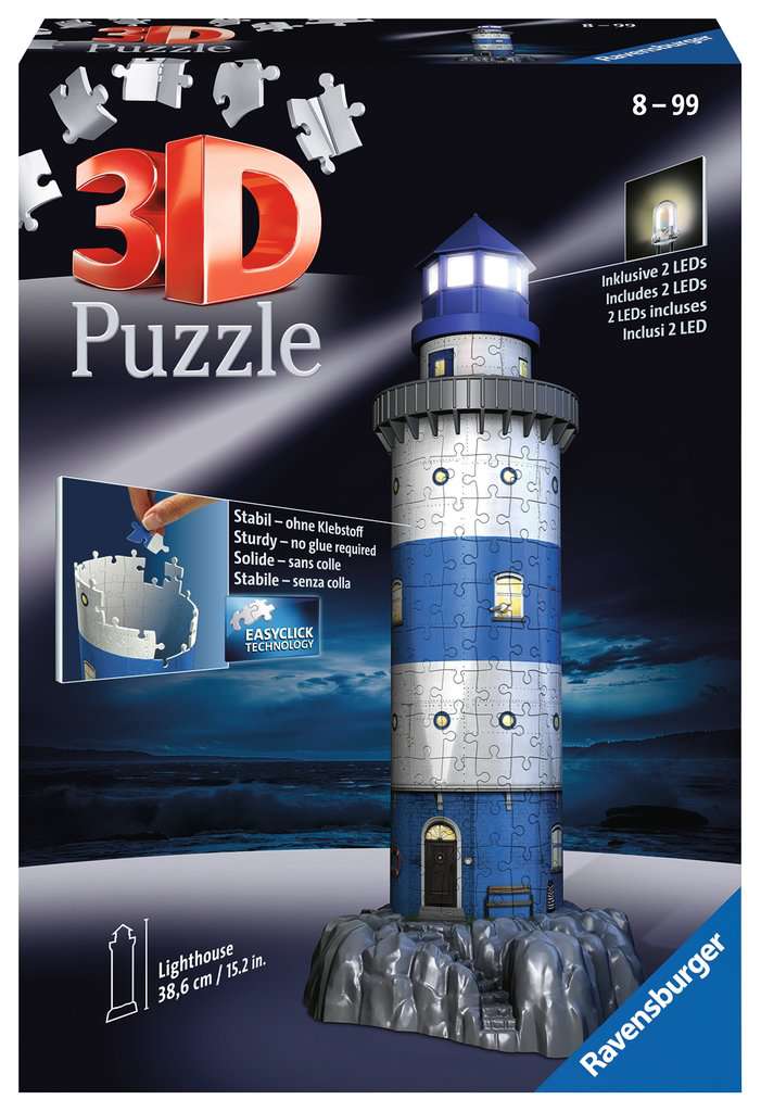 Ravensburger Lighthouse Light Up 216 pce 3D puzzle
