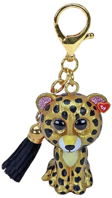 Sterling Leopard - Mini Boo - Key Clip