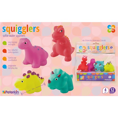 Squigglers Dino Softie Water Squirters