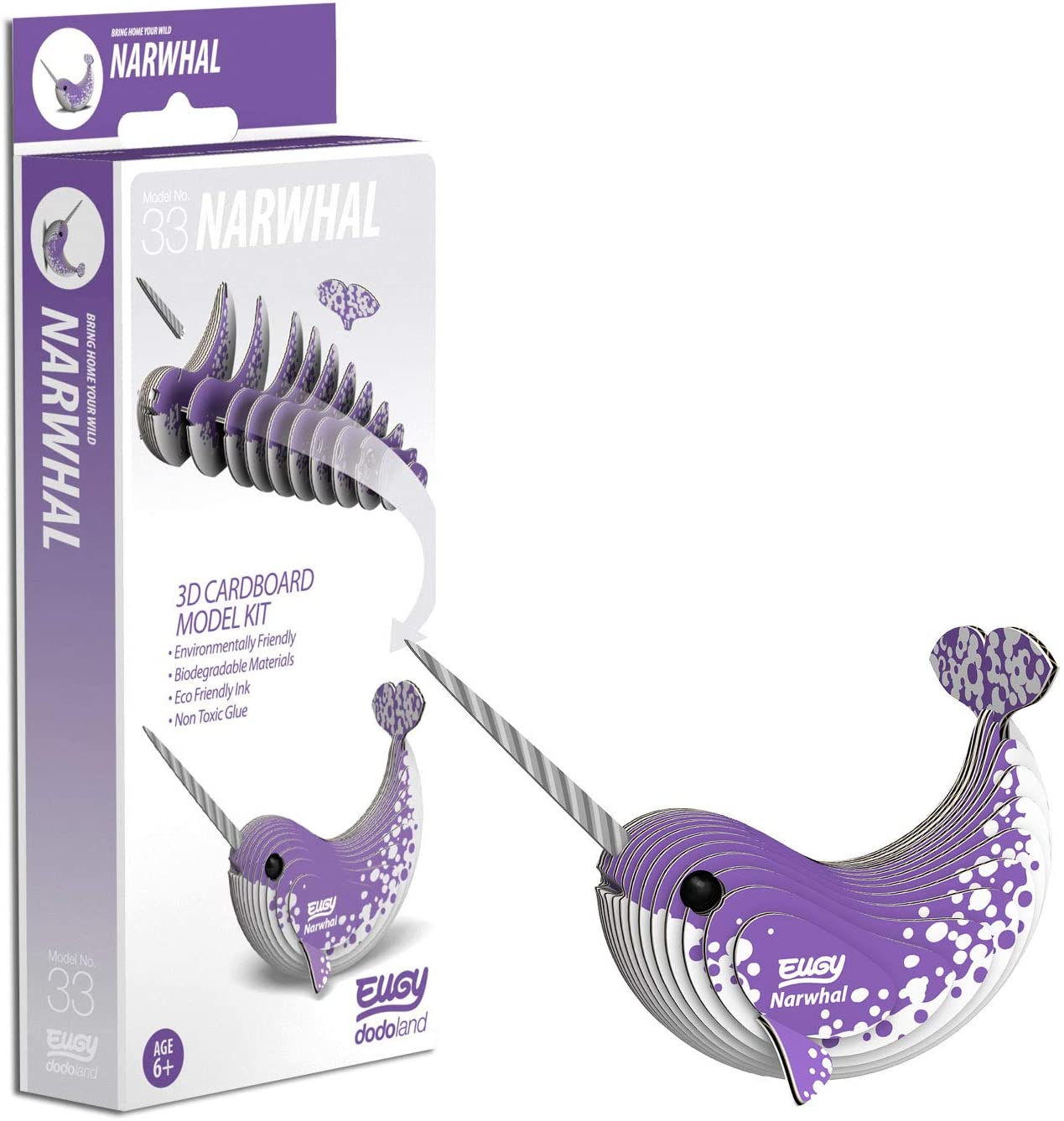 EUGY Narwhal 3D Puzzle