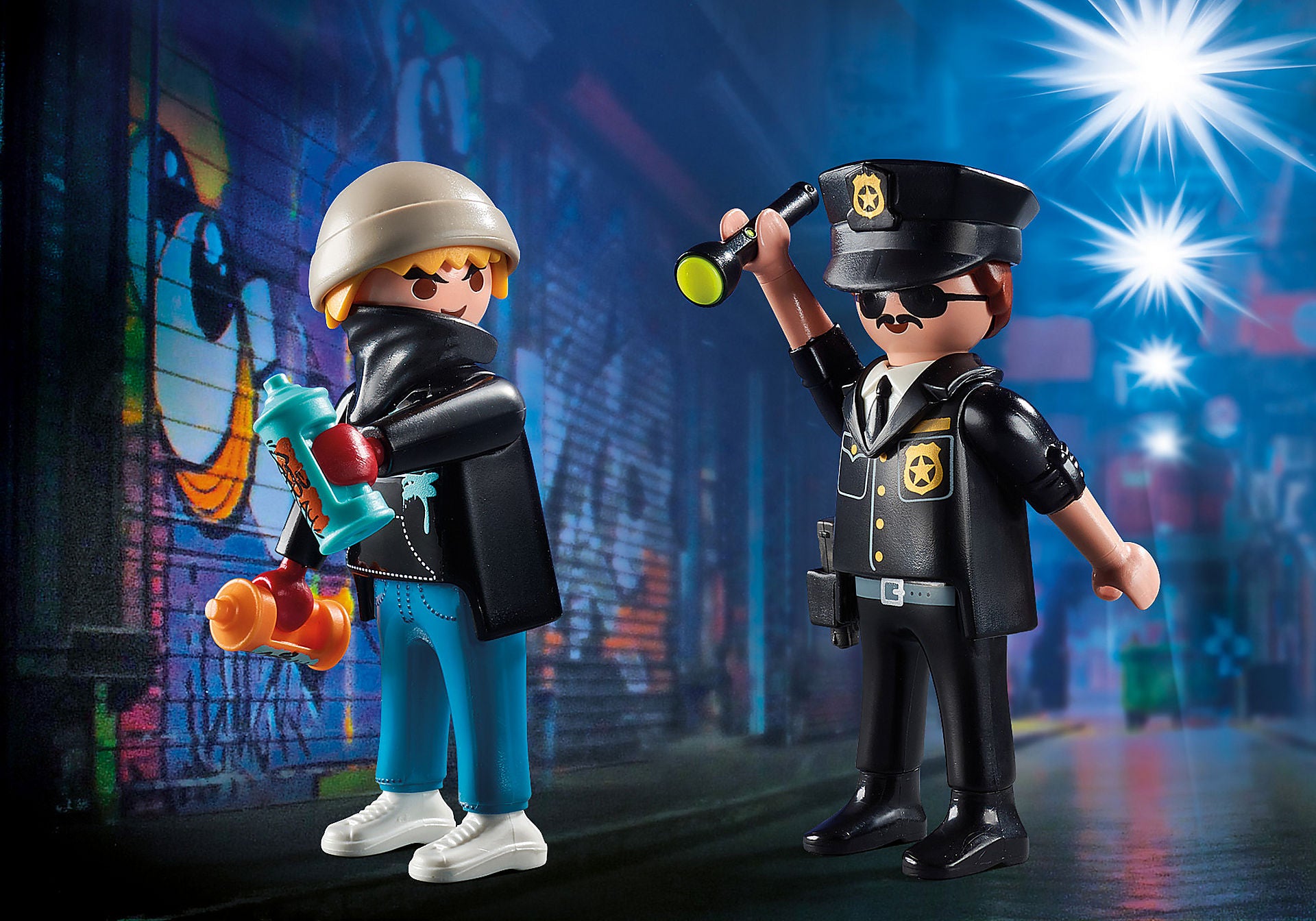 Playmobil DuoPack Policeman and Street Artist