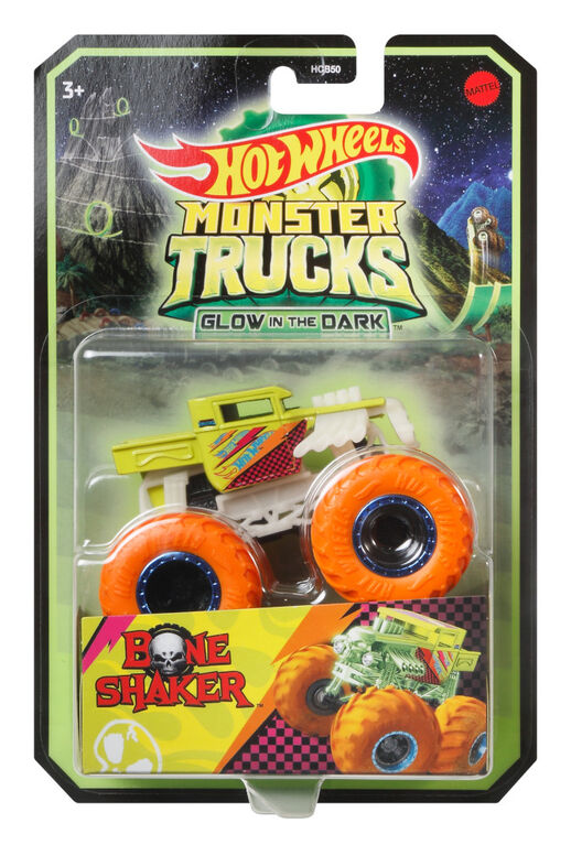 Hot Wheels Monster Trucks Glow in Dark Assorted